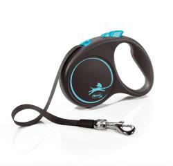 flexi Flexi Black Design lesă S până la 15kg, 5m bandă - albastru