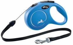 flexi Lesă Flexi New Classic S, pentru câini de până la 12kg, lungime coardă 8m - culoare albastră