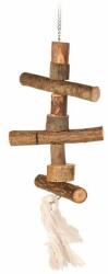 TRIXIE Jucărie pentru păsări- picioare din lemn pe un lanţ, 35 cm