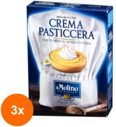 Chiavazza Set 3 x Mix pentru Desert Instant Crema de Patiserie Crema Pasticcera, 150 g