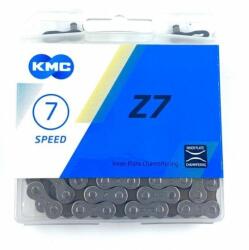 KMC Z7 kerékpár lánc, 7s, 116 szem, szürke