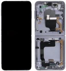 Samsung F721 Galaxy Z Flip 4 5G 2022 Előlap Keret+Belső LCD Kijelző+Érintőpanel, Lila, Violet Purple (GH82-29440B, 29441B, 30238B, 30239B) Service Pack