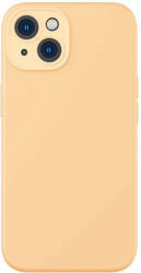 Baseus Liquid Silica iPhone 14 Plus Tok, üvegfólia és tisztító készlet (sárga) - mobilehome