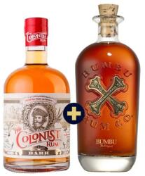 Bumbu Rum 0, 7l 40% + The Colonist Dark Rum 0, 7l 40%