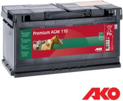 AKO Premium AGM 441204 akkumulátor, 12 V / 110 Ah (villanypásztor) (441204)