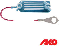 AKO 44617/011 szalag-készülék összekötő kábel, lemezzel és csatlakozó saruval, 130 cm (villanypásztor) (44617/011)