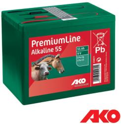 AKO PremiumLine Alkaline 350611 alkáli szárazelem, 9 V / 55 Ah (villanypásztor) (350611)