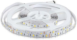 V-TAC Banda LED 5050 8W, 60 LED-uri/m, 12V, IP20, RGB + Alb Natural 4000K (8544-B)