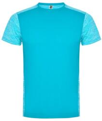 Roly Tricou barbati, poliester 100%, Roly Zolder, Turquoise/Heather Turquoise (CA665312246)