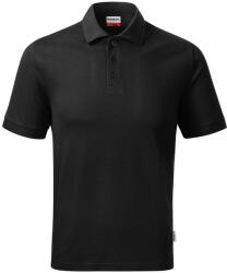 Rimeck Tricou polo barbati, bumbac 100%, Rimeck Resist Heavy, negru (R2001)