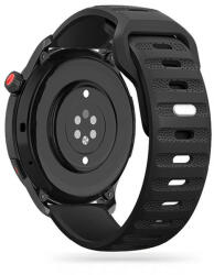 Tech-Protect Samsung Galaxy Watch 4 / 5 / 5 Pro / 6 szilikon 20 mm-es sport szíj - Tech-Protect IconBand Line Watch Band - 40/42/43/44/45/46/47 mm - fekete - bluedigital