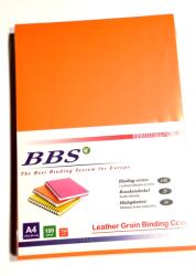 BBS Narancs színű bőrmintás hátlapkarton A4 méretben 100db/cs (BSHMNAR)