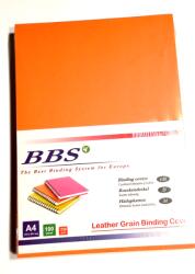 BBS Narancs színű bőrmintás hátlapkarton A4 méretben 100db/cs