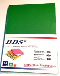 BBS Zöld bőrmintás hátlapkarton A4 méretben 100db/cs (BSHMZOLD)