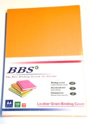 BBS Világos narancs színű bőrmintás hátlapkarton A4 méretben 100db/cs
