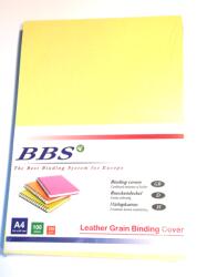 BBS Citromsárga bőrmintás hátlapkarton A4 méretben 100db/cs