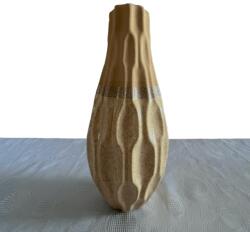  Kerámia váza, bézs-barna (25 cm) - kecses