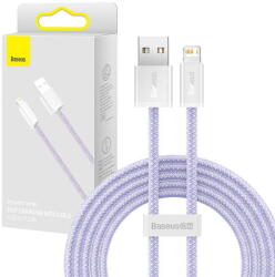 Baseus Cablu de Date Baseus Dynamic USB to Lightning, 2.4A, 2m Violet (22976)