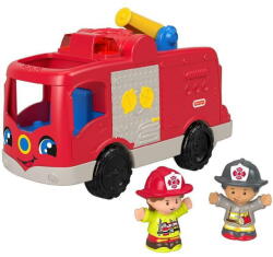 Mattel Masinuta Fisher Price Little Explorerss fire truck Little People (GXR77)