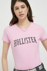 Hollister Co Hollister Co. t-shirt női, rózsaszín - rózsaszín L