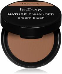 IsaDora Nature Enhanced Cream Blush Blush compact cu oglinda culoare 41 Caramel Tan 3 g