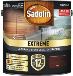 Sadolin Lazură cu efect de autocurățare Sadolin Extreme teak 4, 5 l