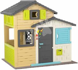 Smoby Căsuța Prietenilor în culori elegante Friends House Evo Playhouse Smoby extensibilă cu pardosea pe iarbă (SM810228-D) Casuta pentru copii