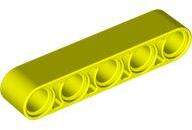 LEGO® 32316c236 - LEGO neon sárga technic emelőkar 1 x 5 méretű (32316c236)
