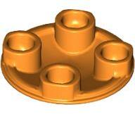 LEGO® 2654c4 - LEGO narancssárga lap 2 x 2 méretű, kerek (2654c4)