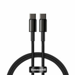Baseus Cablu de incarcare si date Baseus USB Type C - USB Type C Power Delivery Quick Charge 100 W 5 A, 2 m black (CATWJ-01)