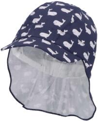 Sterntaler Детска шапка с козирка и UV 50+ защита Sterntaler - С китове, 43 cm, 5-6 месеца (1602335-355)
