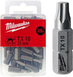 Milwaukee Set 25 biti standard TX10x25mm Milwaukee (MLW4932399594) Set capete bit, chei tubulare