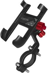 LogiLink Smartphone Bicycle Holder, 360 degree, angled, aluminum, black (AA0149)