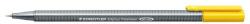 STAEDTLER Tűfilc, 0, 3 mm, STAEDTLER "Triplus 334", sárga (TS3341) - pritone
