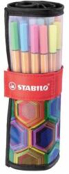 STABILO Tűfilc készlet, 0, 4 mm, STABILO "Point 88 ARTY", 25 különbözõ szín (25 db)
