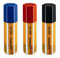 STABILO Tűfilc készlet, 0, 4 mm, STABILO "Point 88 Big Point Box", 20 különbözõ szín (20 db) (TST88201)