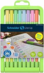 Schneider Tűfilc készlet, 0, 4 mm, SCHNEIDER "Line-Up Pastel", 8 különbözõ pasztell szín (8 db)