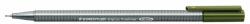 STAEDTLER Tűfilc, 0, 3 mm, STAEDTLER "Triplus 334", olivazöld (TS33457) - pritone