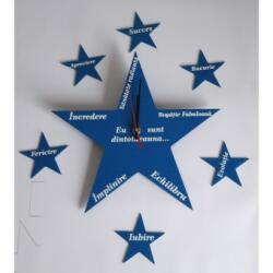 Merbau Ceas de perete Steaua albastra V2