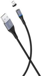 XO Cablu magnetic XO NB125 USB - lightning 1, 0 m 2A, negru
