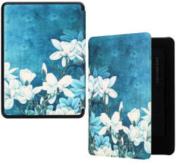 ProCase Husa pentru Kindle Paperwhite 2021 6.8 inch Procase ultra-light, white flowers