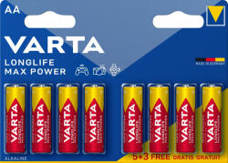 VARTA Longlife Max Power ceruza/ AA/ LR06 elem, 8 db (4706101428)