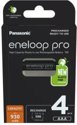 Panasonic Eneloop PRO 930mAh R03/AAA akkumulator BK-4HCDE/4BE