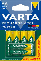 VARTA Power akkumulator mikro/ 4db AA 2100 mAh + 2db AAA 800mAh