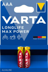 VARTA Longlife Max Power mikro/ AAA/ LR03 elem, 2 db (4703101412)