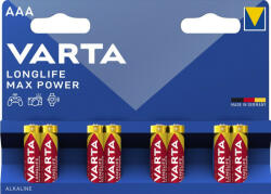 VARTA Longlife Max Power mikro/ AAA/ LR03 elem - l-m-s - 1 620 Ft