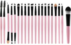 Beauty Design Set pensule pentru machiaj, negru-roz, 20 buc. - Beauty Design 20 buc