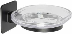 Metaform Cold Wind Black Savoniera cu suport, montaj adeziv sau cu suruburi, negru mat (105M02001)