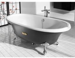 Roca Cada freestanding ovala Roca Newcast fonta 170x85 cm, exterior gri (233650000)