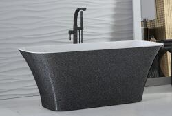 Besco Cada freestanding dreptunghiulara Besco Assos Glam compozit 160x70 cm, antracit (graphite) (WMD-160-AG)